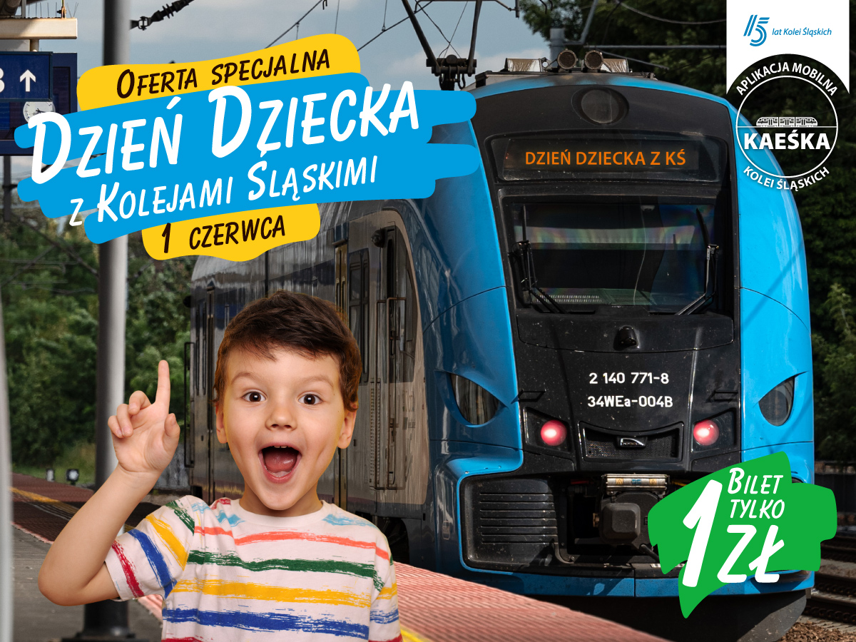 Dzień Dziecka z Kolejami Śląskimi za złotówkę